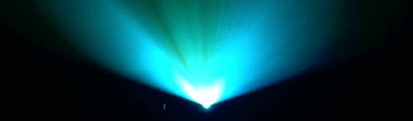 Flickering light of a projector